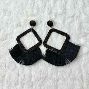 🖤Sugarfix Black Tassel Earrings